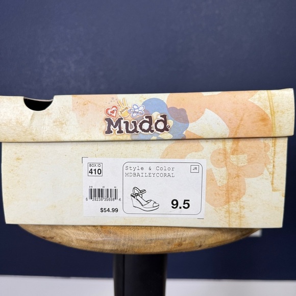 Mudd "Bailey" Coral Wedge Sandals, Size 9.5 - Picture 7 of 7